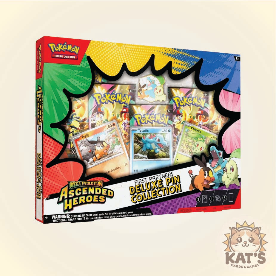 Mega Evolutions Ascended Heroes Deluxe Pin Collection - 5 Booster Packs (ME2.5)