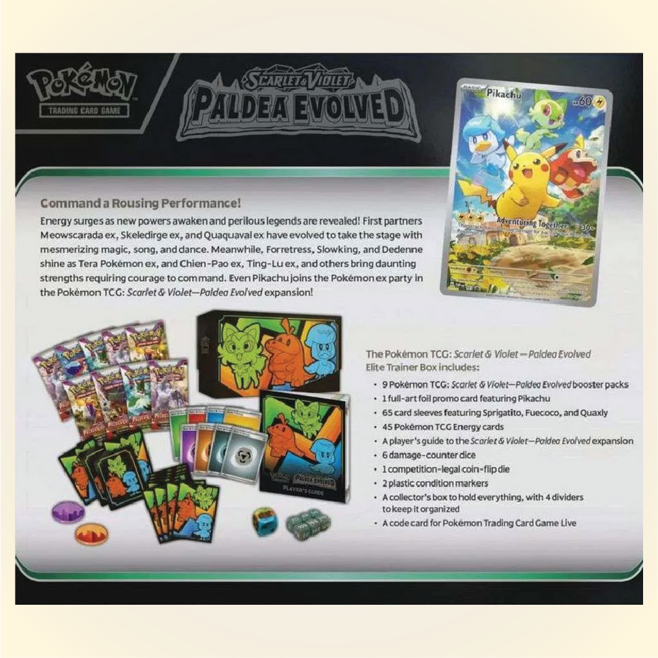 Scarlet & Violet - Paldea Evolved Elite Trainer Box - (SV02)