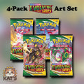 Evolving Skies Complete Pack Art Set Bundle (4-Pack)