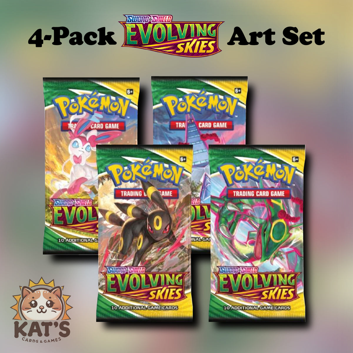 Evolving Skies Complete Pack Art Set Bundle (4-Pack)