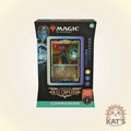 Magic: The Gathering Commander deck box from Streets of New Capenna, featuring Obscura Operation. The black packaging displays artwork of a commander card and the Magic logo, set against a light beige background with a 'Kat's Cards & Games' watermark in the bottom right corner.