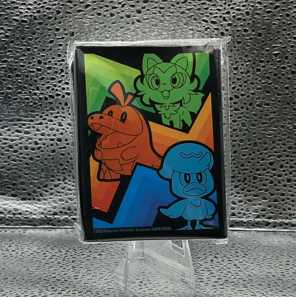 Paldea Starters Card Sleeves (Sprigattito, Fuecoco, Quaxly) - Pokemon TCG Accessories