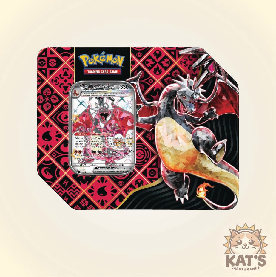 Paldean Fates Tin - Charizard ex - (SV5.5)
