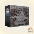 Pokémon Trading Card Game Elite Trainer Box Mega Evolution Pitchfork edition, shown in its retail packaging on a light beige background with a 'Kat's Cards & Games' logo in the bottom right corner.