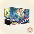 Pokémon Trading Card Game 'Build a Battle Stadium' box set shown at a three-quarter angle on a light beige background, with the Kat's Cards & Games logo in the bottom right corner.