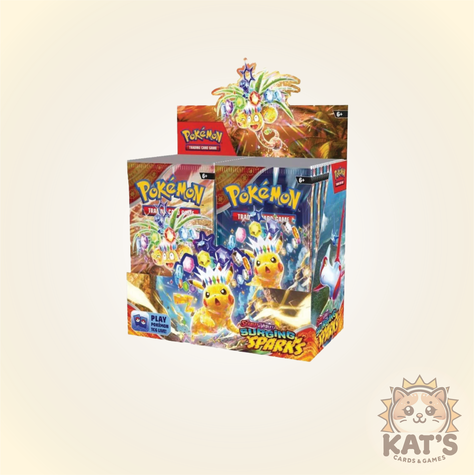Scarlet and Violet - Surging Sparks Booster Box (SV08) - 36 Packs Sealed